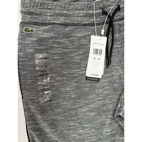 Lacoste Sport‎ Woman's Size 42/10 Gray Black Jogger Pants NWT$110 - Picture 4 of 8